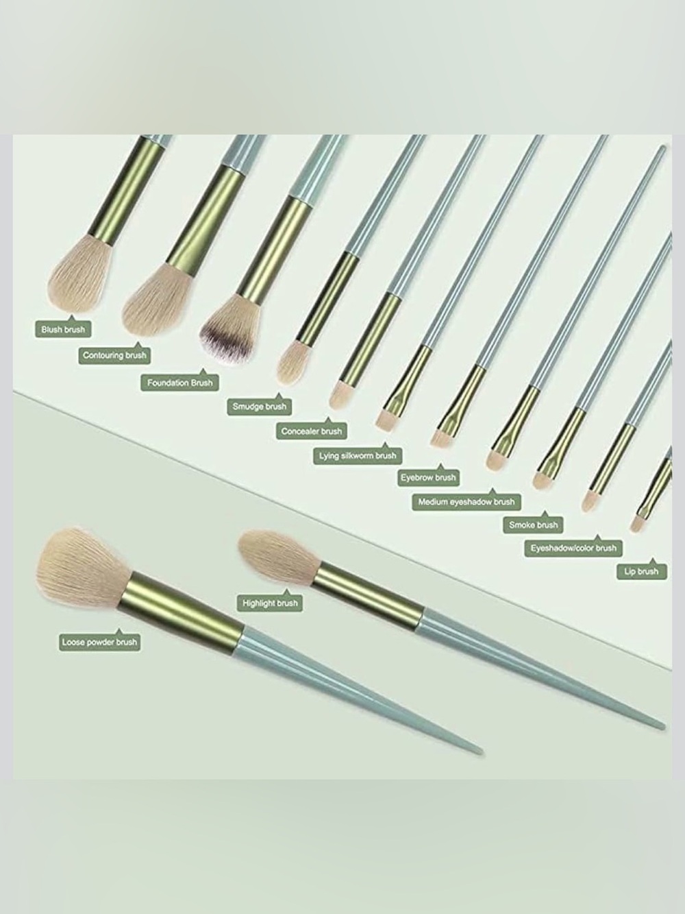 13 pcs Makeup Brush Set With Pouch - NWT - Picture 8 of 11